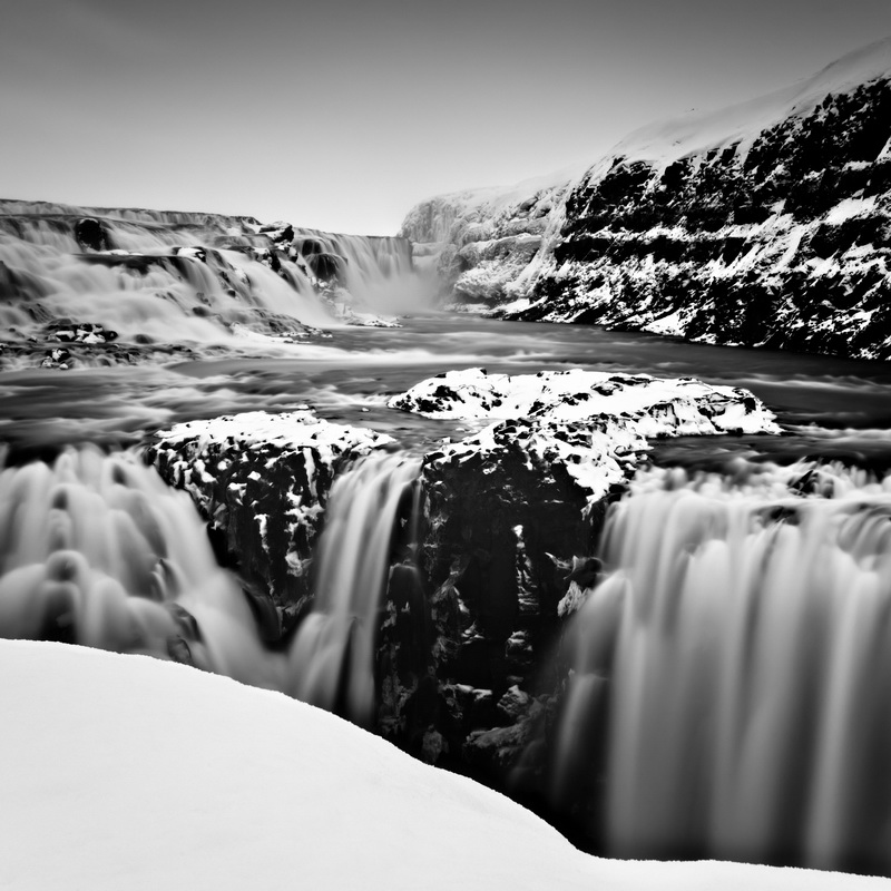 480 Gullfoss in winter 2 by Michel Rajkovic